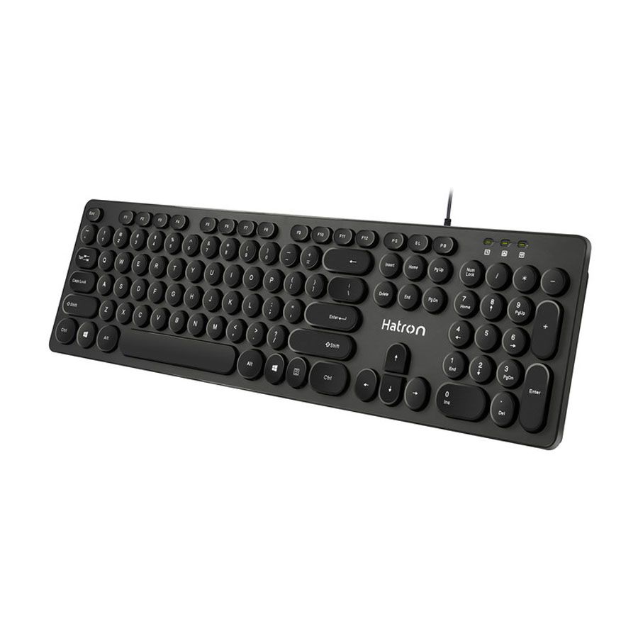 HATRON HK212 wired keyboard کیبورد با سیم HATRON HK212 قیمت خرید