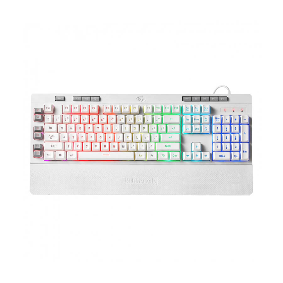 کیبورد Redragon K512W Shiva - White