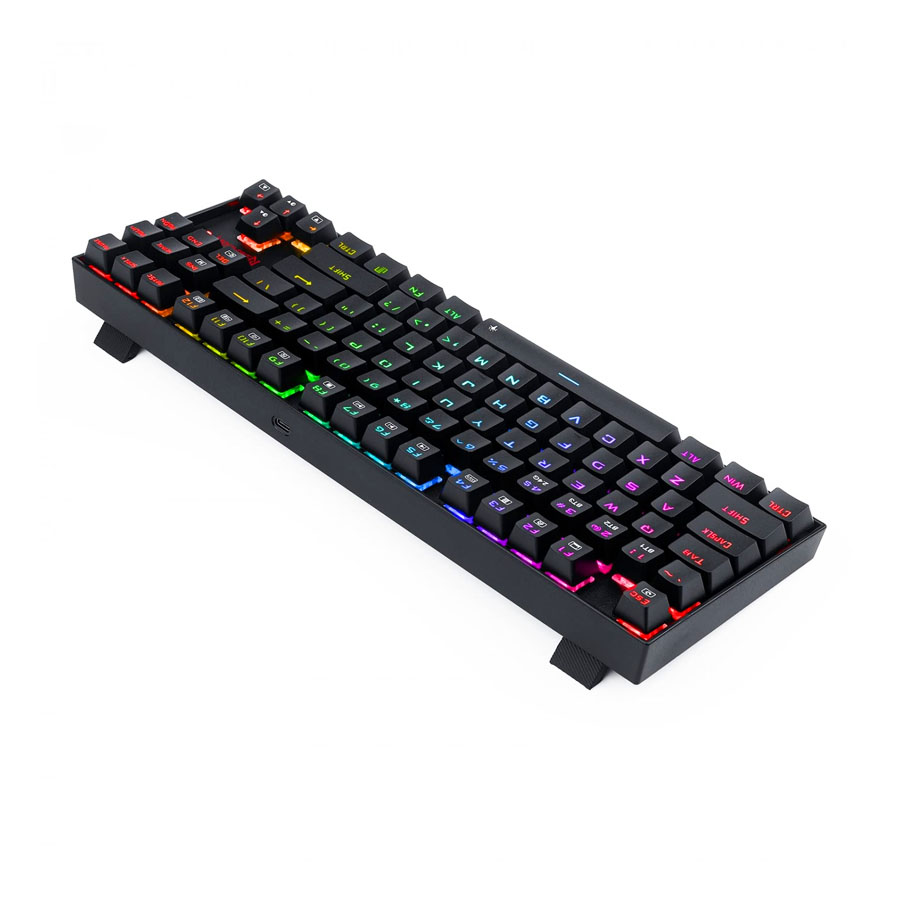 خرید و قیمت کیبورد Redragon K622 Horus TKL Wired - Black